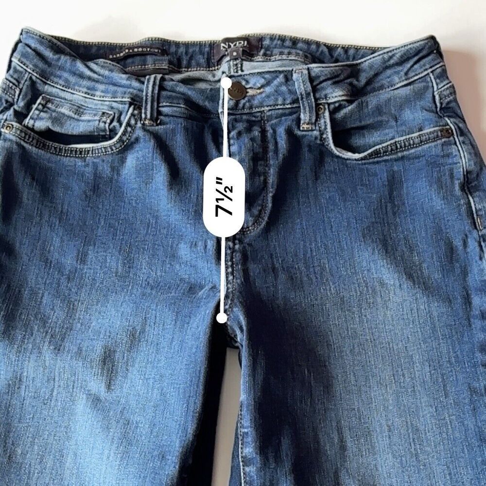 NYDJ Barbara Bootcut Denim Jeans Women's Size 8 US, 38 EU Lift Tuck Technology - Picture 9 of 10